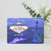 Las Vegas Wedding - Save the Date Einladung (Stehend Vorderseite)