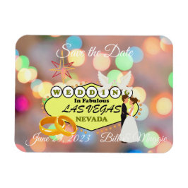 Las Vegas Wedding Save the Date Foto Magnet