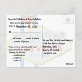 Las Vegas Wedding Save the Date Postkarte (Rückseite)