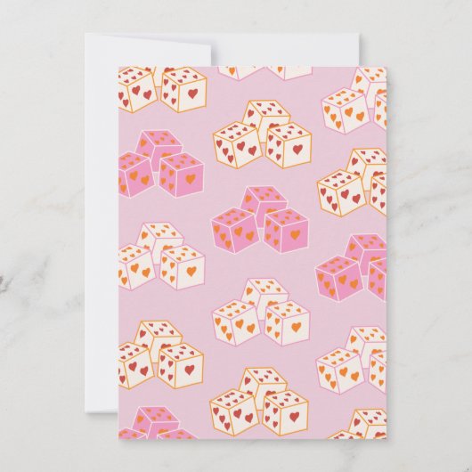 Las Vegas Wedding Sign Mod Retro Einladung (Rückseite)