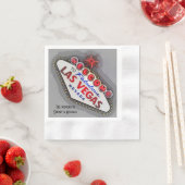 Las Vegas Wedding Silver Gray Serviette (Beispiel)