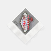 Las Vegas Wedding Silver Gray Serviette (Ecke)
