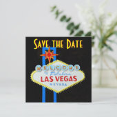 Las Vegas Wedding speichern das Datum der Einladun Save The Date (Stehend Vorderseite)