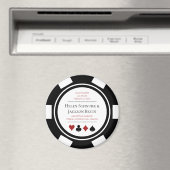 Las Vegas Wedding speichern das Datum Poker Chip S Magnet (In Situ (Geschirrspüler))