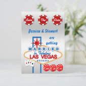 Las Vegas Wedding speichern das Datum Save The Date (Stehend Vorderseite)