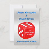 Las Vegas Wedding speichern das Datum Save The Date (Rückseite)