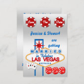 Las Vegas Wedding speichern das Datum Save The Date (Vorne/Hinten)