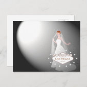 Las Vegas Wedding "Spotlight on Bride" Postkarte (Vorne/Hinten)