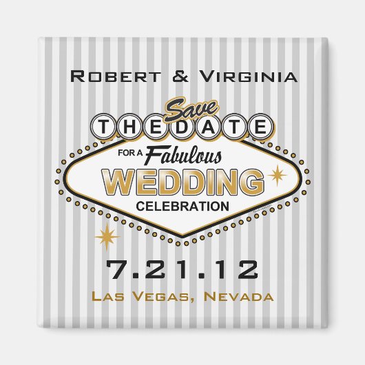 Las Vegas Wedding STD Magnet (Vorne)