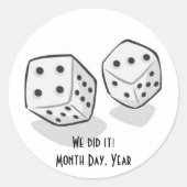 Las Vegas Wedding Stickers (Vorderseite)