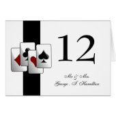 Las Vegas Wedding Tischnummern (Vorderseite (Horizontal))