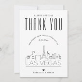 Las Vegas Wedding | Vielen Dank + Foto-Karte Karte (Vorderseite)
