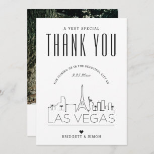 Las Vegas Wedding   Vielen Dank + Foto-Karte Karte