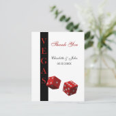 Las Vegas Wedding Vielen Dank Ihnen Karten (Stehend Vorderseite)
