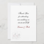 Las Vegas Wedding Vielen Dank Ihnen Karten (Rückseite)