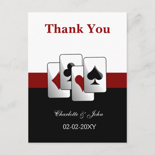 Las Vegas Wedding Vielen Dank Ihnen Karten (Vorderseite)