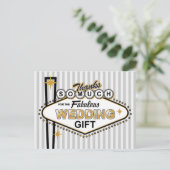 Las Vegas Wedding Vielen Dank Postcard Postkarte (Stehend Vorderseite)