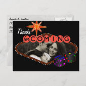 Las Vegas Wedding Vielen Dank Postkarte (Vorne/Hinten)