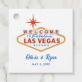 Las Vegas Wedding Willkommensgeschenk Geschenkanhänger (Vorderseite)