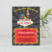 Las Vegas Weekend Party Einladungen (Stehend Vorderseite)