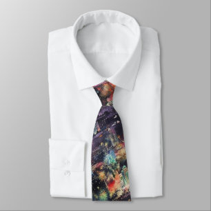 Las Vegas Weihnachten & Neues Jahr in Wasserfarben Krawatte