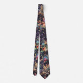 Las Vegas Weihnachten & Neues Jahr in Wasserfarben Krawatte (Rückseite)