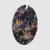 Las Vegas Weihnachten & Neues Jahr in Wasserfarben Ornament (Vorderseite)