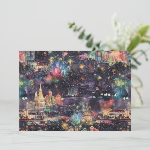 Las Vegas Weihnachten & Neujahr in Aquarell