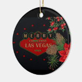 Las Vegas Weihnachten Personalisierte Keramik Orna Keramik Ornament (Links)