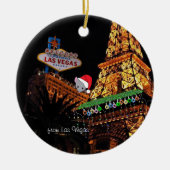 Las Vegas Weihnachten Personalisierte Keramik Orna Keramik Ornament (Vorne)