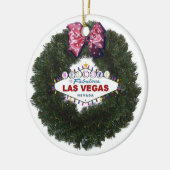 Las Vegas Weihnachtsfeiertag Keramik Ornament (Links)