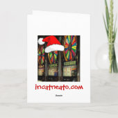 Las Vegas Weihnachtsfeiertage Feiertagskarte (Rückseite)