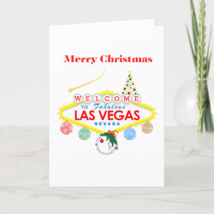 Las Vegas Weihnachtskarte Dankeskarte