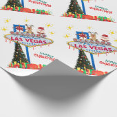 Las Vegas Weihnachtswrapping Paper Geschenkpapier (Ecke)