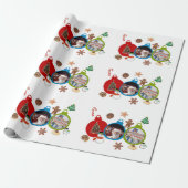 Las Vegas Weihnachtswrapping Paper Geschenkpapier (Ungerollt)