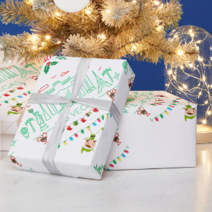 Las Vegas Weihnachtswrapping Paper Geschenkpapier