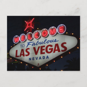 Las Vegas Welcome Postkarte