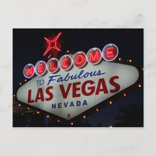 Las Vegas Welcome Postkarte (Vorderseite)