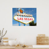 Las Vegas Welcome Sign Closeup Poster Print (Küche)