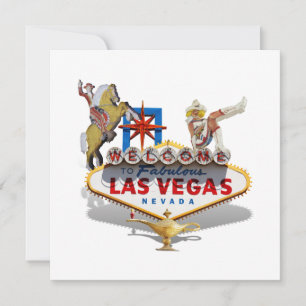 Las Vegas Willkommensschild Einladung