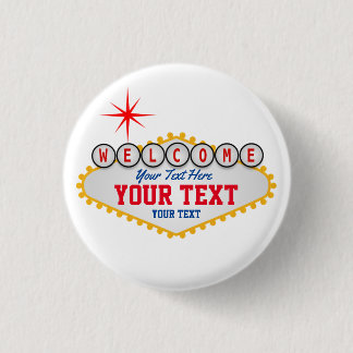Las Vegas Willkommensschild Ihr Text Button