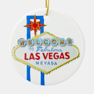 Las Vegas-Willkommensschild Keramikornament
