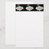 Las Vegas-Willkommensschildbriefpapier Briefpapier (Vorne/Hinten)