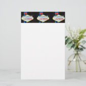 Las Vegas-Willkommensschildbriefpapier Briefpapier (Stehend Vorderseite)