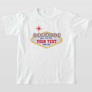 Las Vegas Willkommenstext T-Shirt