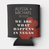 Las Vegas Wir sind das, was die Gastgeschenk Hochz Dosenkühler (Rückseite)