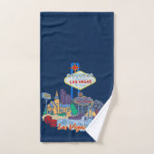 Las Vegas-Zeichen Badhandtuch Set (Handtuch)