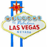 Las Vegas-Zeichen Freistehende Fotoskulptur<br><div class="desc">Begrüßen Sie nach fabelhaftes Las Vegas Nevada - die Leuchtreklame,  das die Touristen gegrüßt wird,  die herein am Südende des berühmten Boulevards fahren - alias.  Der Streifen</div>