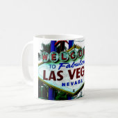 Las Vegas-Zeichen Kaffeetasse (Vorderseite Links)