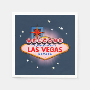 Las Vegas-Zeichen Serviette